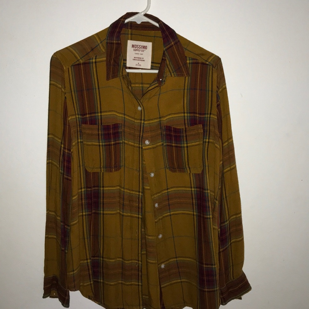 Orange Plaid Flannel
